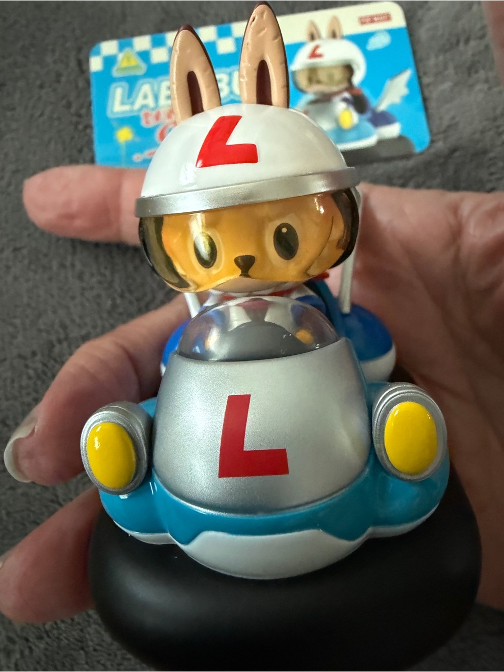 Popcar Bumper Car Box - Yellow & Teal “ Labubu”